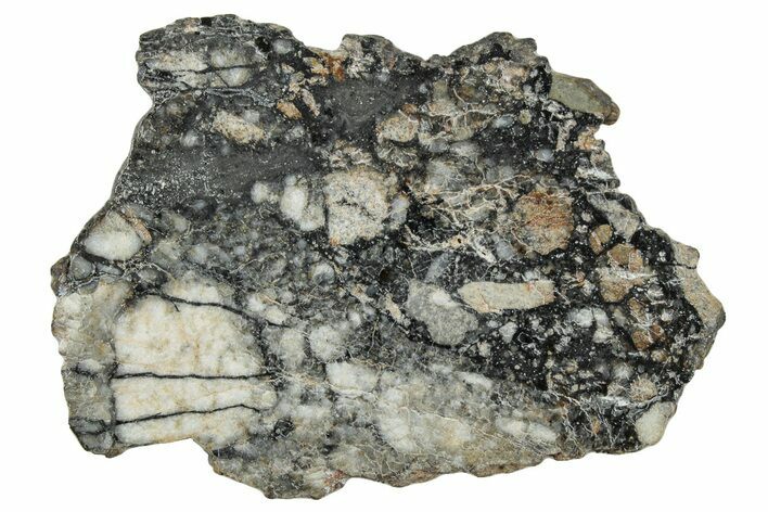 Polished Lunar Meteorite ( g) Slice - Ajdabiya #301100